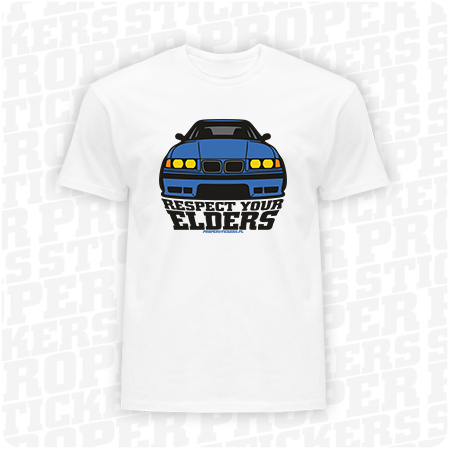 BMW E36 Respect Your Elders - koszulka